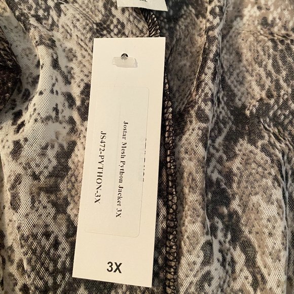 Python-Print Duster, Jostar, Size 3x - Picture 6 of 6